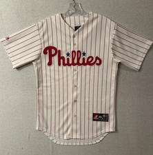 Vintage Majestic Philadelphia Phillies Home Pinstripe Jersey Script Phillies USA picture