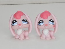 LPS Littlest Pet Shop #557 RARE ERROR Pink Valentine Rabbit Hearts Authentic picture