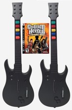 NEW PS3 Guitar Hero III 3 Game & 2x Rock Band Wireless Controller Bundle Set Kit picture