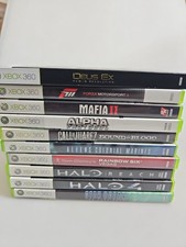 Microsoft Xbox 360 Games Lot Of 10 Halo Reach/4,Aliens/Deus Ex/Star Ocean/Mafia2 picture