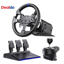 PXN V99 Racing Wheel 900 Degree Force Feedback Pedals Shifter PC Xbox PS4 picture