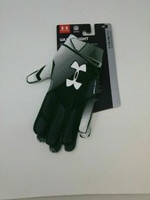 New Under Armour Men's Green/Green/White Spotlight WR Football Gloves picture
