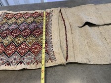 Antique Anatolian Camel Saddle Bag Turkish Wool Hand Woven Large 48”x16” Beauty picture
