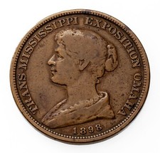 1898 Trans-Mississippi Expo Official Medal HK-283 Circulated picture