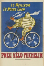 Vintage Michelin Man 🚴 Poster - Early 20th Century Decor 🤯💯 - 16x24” - picture