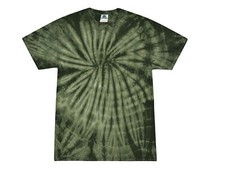 Colortone Green Forest Tie Dye T-Shirt Cotton Tee Kids & Adult Sizes S-5XL picture