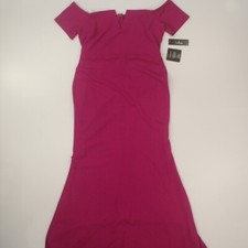 Lulus Women's Formal Gown Full-Length Fit & Flare Dress Size XL Magenta NWT picture
