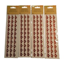 New Crafter's Square Red Rhinestone Jewel Border Stickers Set Of 4 Embellishment picture