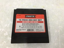 PROTO - J4986 Hex Key Set 18 Pc 1 1/4 in to 6 1/4 in 2 Tips picture