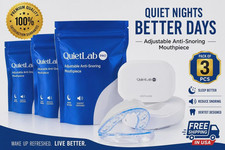QuietLab Pro Adjustable Anti-Snoring Mouthpiece Pack of 3 + Free Brush picture