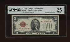 DBR 1928-G $2 Legal STAR Fr. 1508* PMG 25 Serial *03826847A picture