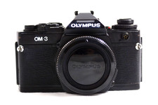 VINTAGE OLYMPUS OM-3 BLACK SLR CAMERA BODY 1980's picture