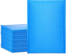 Bubble Mailers 9.5X14.5 Inch Blue 25 Pack Poly Padded Envelopes Large #4 Mailing picture