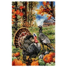 Herrschners® Turkey Grove Latch Hook Kit picture