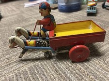1940’s Trotty Trotty Mechanical pony cart Vintage England no box.￼ picture