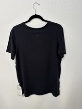 Lululemon Love Crew T-Shirt Women, Color Black Size 10 (LW3AMSS) picture