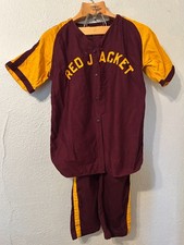 True Vtg 1930s Baseball Uniform Powers Athletic Wear Jersey & Pants USA Antique picture
