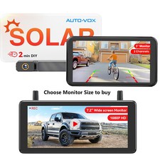 AUTO-VOX Solar3APlus Rechargeable Wireless Backup Camera Support Dual Channels picture