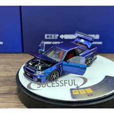 PGM 1/64 GTR R34 HEC 2026 Limited Chameleon Purple Diecast Car Model picture