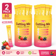 2 Pack LeeFar Cutting Drink Mix，Craving Control & Gut Health, 30 Sticks/Can picture