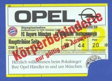 1998/99 --- FC Bayern Munich v Obilic Belgrade -- Ticket Champions League 219 picture