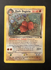 Dark Dugtrio 6/82 Team Rocket HOLO SWIRL Rare WoTC Pokémon TCG 2000 picture