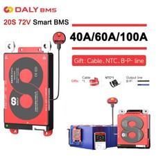 DALY Smart BMS 20S 72V Li-ion 40A/60A/100A BT BMS Common Port with Balance NCT picture