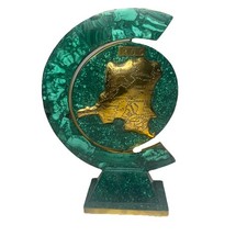 Vtg 1960's Rare Malachite Copper Brass Africa Congo 360 10