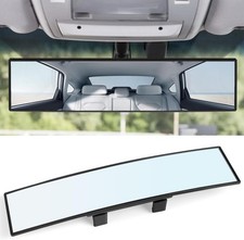 Rear View Mirror, 12 Inch Universal Wide Angle Rear View Mirror Accessories Pa.. picture