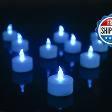 Hanzim Battery Operated LED Tea Lights Flameless Flickering Candles 100 Pack picture