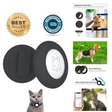 2-Pack Stylish Silicone AirTag Holder for Cat Collars - Fits Up to 0.38