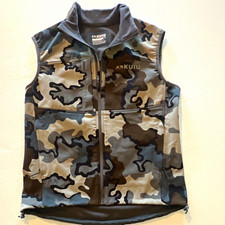 KUIU Men's Water Resistant Camo Vest Polyester Gray/Brown/Black L Reg picture