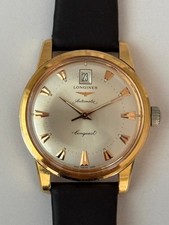 Longines Conquest Heritage L1.611.6 18K Solid Gold Automatic Date 35mm Watch picture