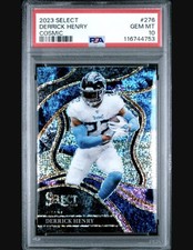 2023 Panini Select Cosmic Prizm Derrick Henry #491 PSA 10 picture