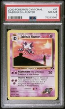 Pokémon EN Gym Heroes/Challenge 2x Sabrina's Haunter & 1x Gastly TRIO PSA Graded picture