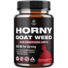 Natures Craft Horny Goat Weed for Men Enhancement with Black Maca Root 90ct picture