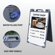 A-Frame Sidewalk Sign or Water-Filled Base Sign, Double-Sided Outdoor Display picture