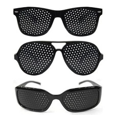 Small Hole Glasses Eyes Correction Exercise Eyesight Improvement Vision Care US* picture