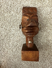Vintage African & Global Folk Art Decor. Lot-Wood Carving, Wood Textiles Jewelry picture