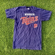 Vintage 80s 90s Minnesota Twins MLB Baseball Graphic Tee Single Stitch M picture