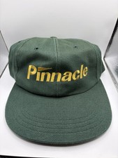 Vintage Pinnacle Texace  Adjustable Strap Golf Hat Green & Gold picture