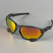 Oakley Plazma Sunglasses 9019 Transparent Gray Frame Prizm Polarized New In Box picture