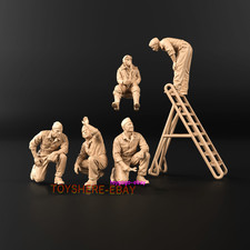 1/144 1/87 1/72 WW2 german LUFTWAFFE  GROUND MAINTENANCE CREW BATTLEFIELD 5 picture