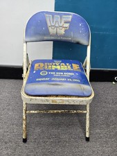 Vintage 1995  WWF royal rumble chair. The Sun Dome Tampa Florida January 22 1995 picture