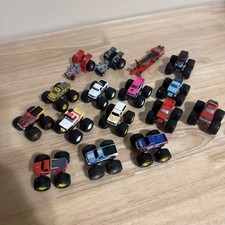 Vintage Galoob Micro Machines Tuff Trax LOT OF 16 Monster Trucks & Tractors picture