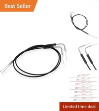 Custom Length Stainless Steel Throttle & Clutch Cable for Harley - 35.4