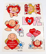 vintage AGC Ziggy Valentine's sticker sheet *flawed* picture