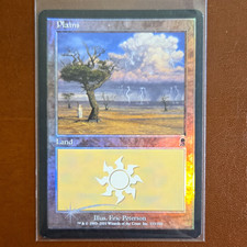 Odyssey Plains 333 Foil Land MTG Light play  picture