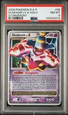 2008 POKEMON DIAMOND & PEARL STORMFRONT #96 DUSKNOIR LV.X-HOLO PSA 8 picture