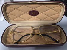Vintage Fred Zephir Eyeglasses Gold Silver Tone France 54-17 130 Cartier Case picture